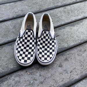 Black/white checkered vans